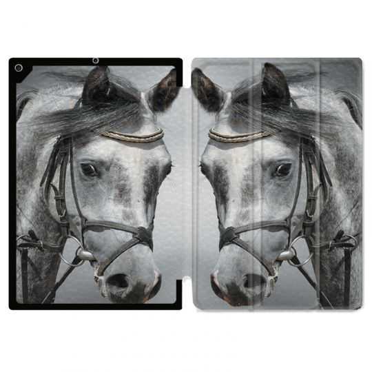 Housse Smart Cover pour Ipad 9.7 (NO VERSION PRO) Cheval Blanc