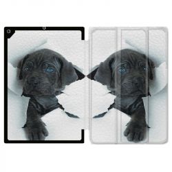 Housse Smart Cover pour Ipad 9.7 (NO VERSION PRO) Chien Noir