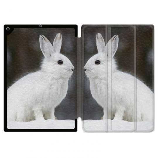 Housse Smart Cover pour Ipad 9.7 (NO VERSION PRO) Lapin Blanc
