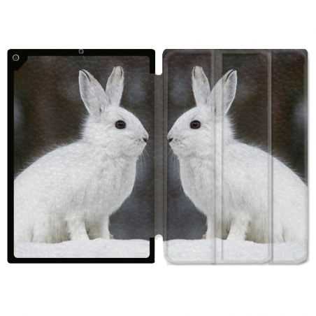 Housse Smart Cover pour Ipad 9.7 (NO VERSION PRO) Lapin Blanc