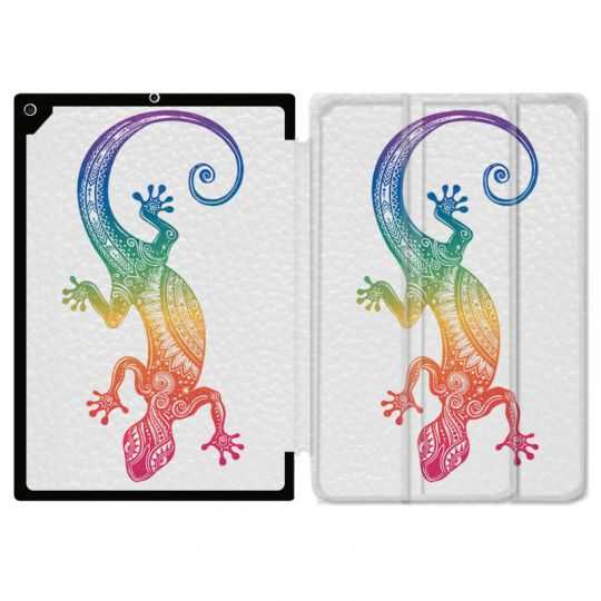Housse Smart Cover pour Ipad 9.7 (NO VERSION PRO) Animaux Maori Salamandre Color
