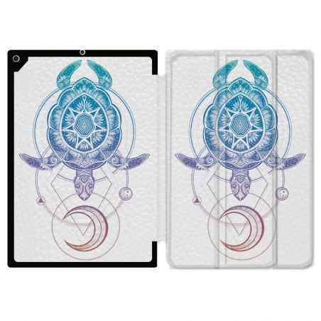 Housse Smart Cover pour Ipad 9.7 (NO VERSION PRO) Animaux Maori Tortue Color