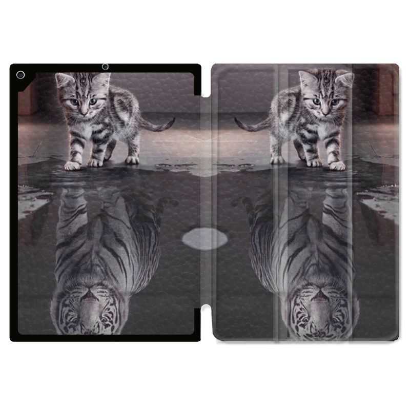 Housse Smart Cover pour Ipad 9.7 (NO VERSION PRO) Chat Reflet