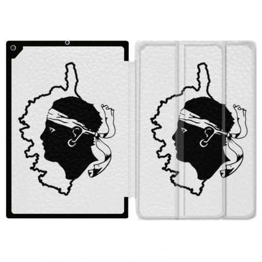 Housse Smart Cover pour Ipad 9.7 (NO VERSION PRO) Corse Blanc