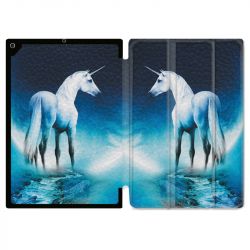 Housse Smart Cover pour Ipad 9.7 (NO VERSION PRO) Licorne Lune