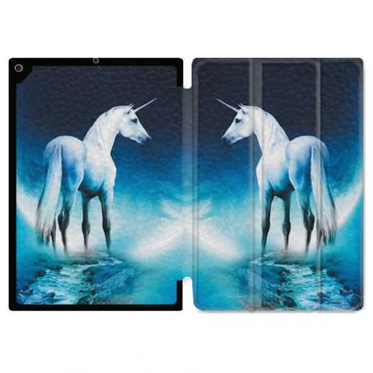 Housse Smart Cover pour Ipad 9.7 (NO VERSION PRO) Licorne Lune