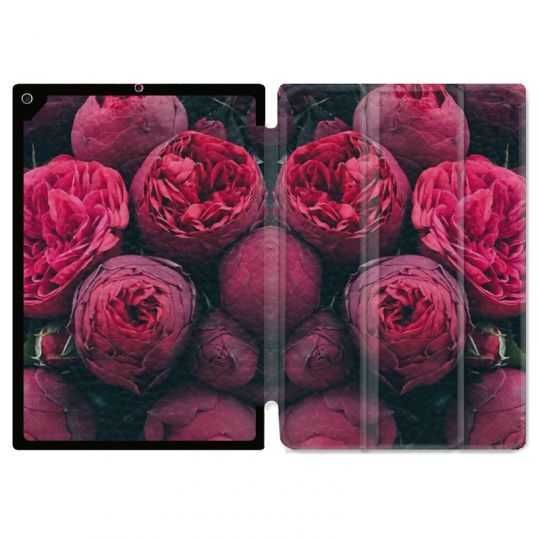 Housse Smart Cover pour Ipad 9.7 (NO VERSION PRO) Fleur Pivoine