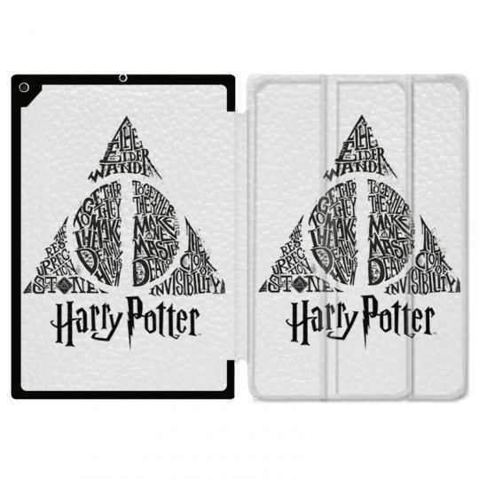 Housse Smart Cover pour Ipad 9.7 (NO VERSION PRO) WB License Harry Potter Triangle Blanc