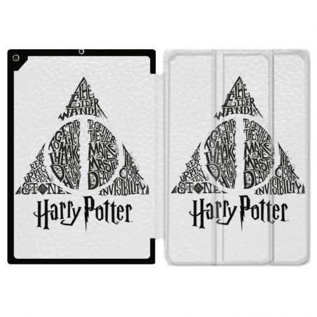Housse Smart Cover pour Ipad 9.7 (NO VERSION PRO) WB License Harry Potter Triangle Blanc