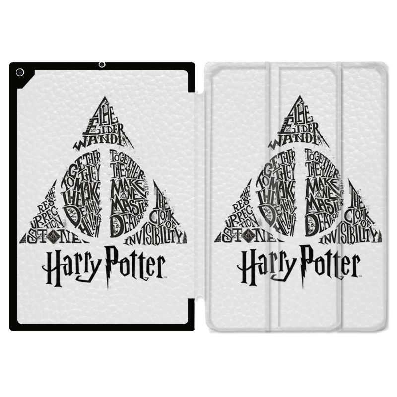 Housse Smart Cover pour Ipad 9.7 (NO VERSION PRO) WB License Harry Potter Triangle Blanc