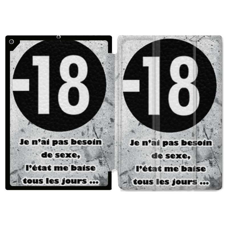 Housse Smart Cover pour Ipad 9.7 (NO VERSION PRO) Humour 18 Ans