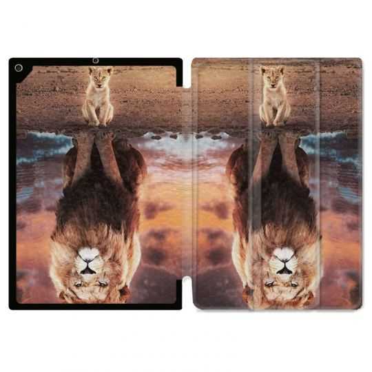 Housse Smart Cover pour Ipad 9.7 (NO VERSION PRO) Lion Reflet