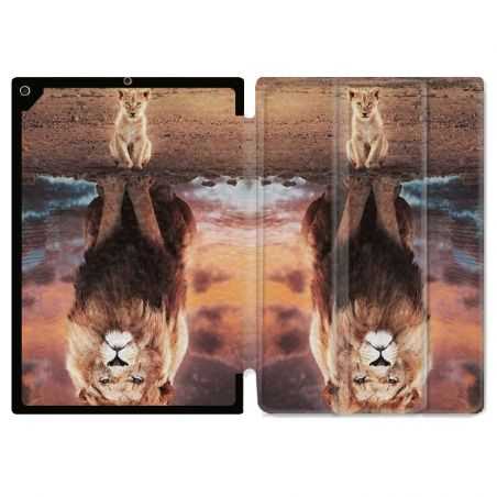 Housse Smart Cover pour Ipad 9.7 (NO VERSION PRO) Lion Reflet