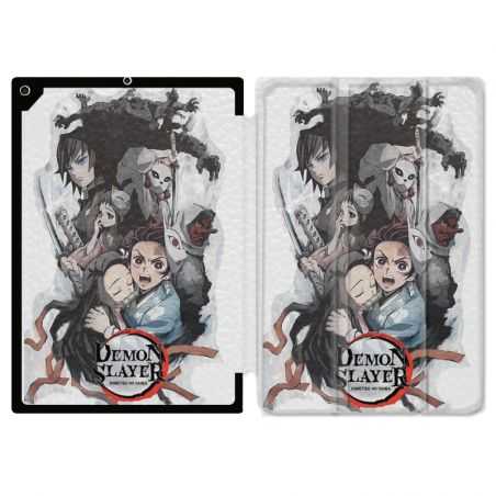 Housse Smart Cover pour Ipad 9.7 (NO VERSION PRO) Manga Demon Slayer Blanc