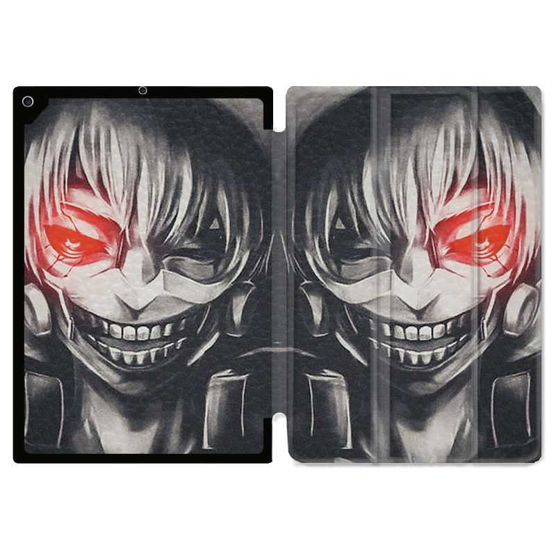 Housse Smart Cover pour Ipad 9.7 (NO VERSION PRO) Manga Kaneki Noir