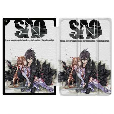 Housse Smart Cover pour Ipad 9.7 (NO VERSION PRO) Manga SAO sword Art Online Blanc