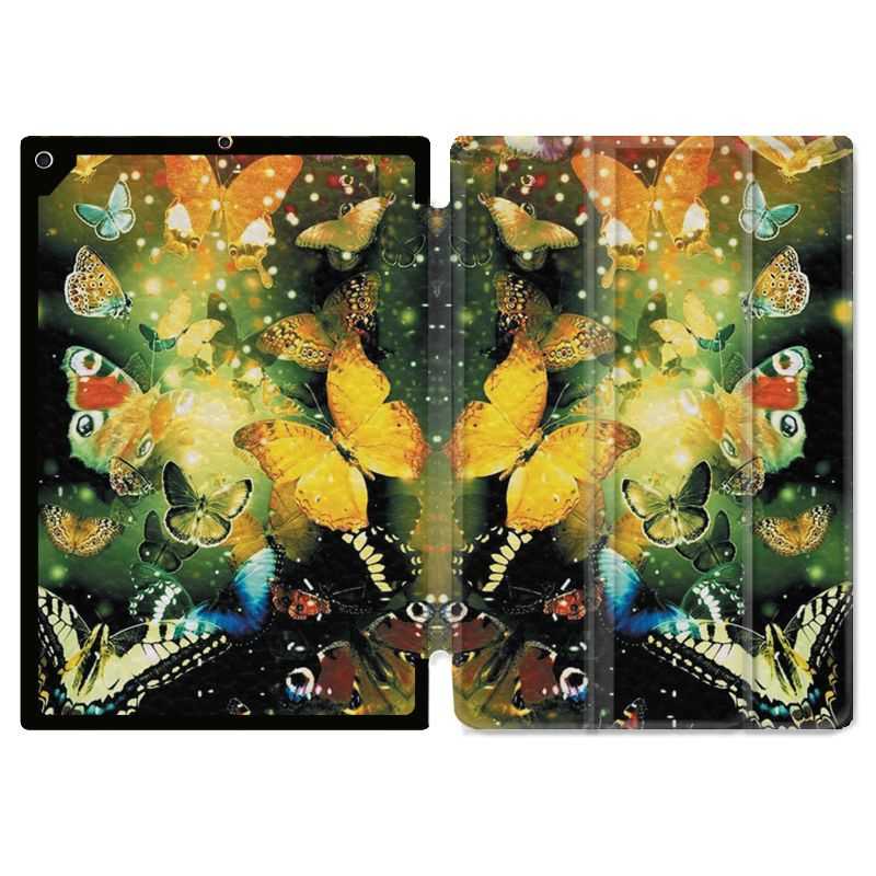 Housse Smart Cover pour Ipad 9.7 (NO VERSION PRO) Papillon Jaune