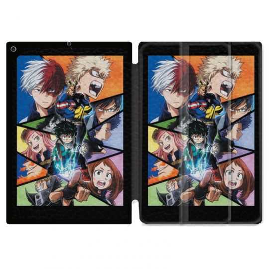 Housse Smart Cover pour Ipad 9.7 (NO VERSION PRO) Manga My Hero Academia Noir