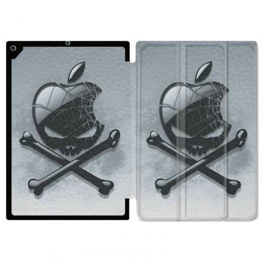 Housse Smart Cover pour Ipad 9.7 (NO VERSION PRO) Pomme Tete Mort