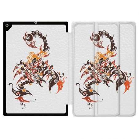 Housse Smart Cover pour Ipad 9.7 (NO VERSION PRO) Scorpion Blanc