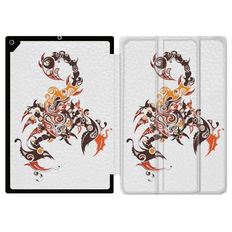 Housse Smart Cover pour Ipad 9.7 (NO VERSION PRO) Scorpion Blanc