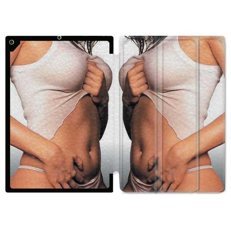 Housse Smart Cover pour Ipad 9.7 (NO VERSION PRO) Sexy Tee Shirt Blanc