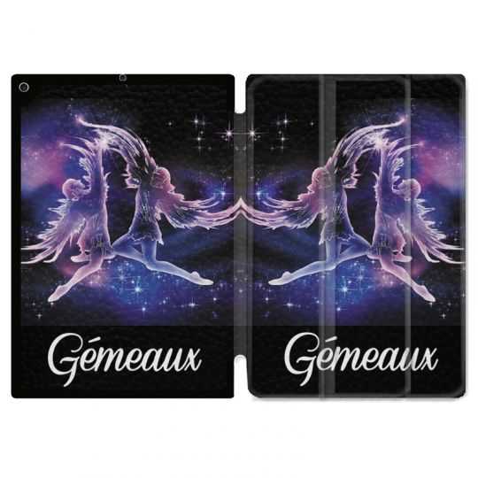 Housse Smart Cover pour Ipad 9.7 (NO VERSION PRO) Signe Zodiaque 2 Gémeaux