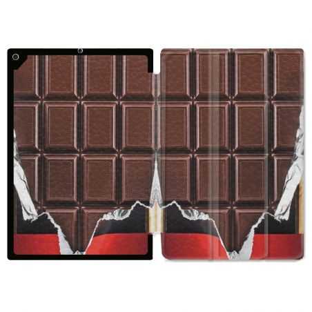 Housse Smart Cover pour Ipad 9.7 (NO VERSION PRO) Trompe Oeil Chocolat