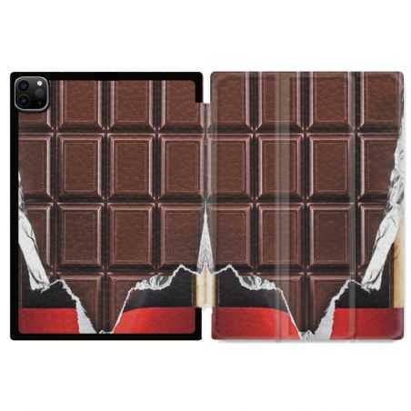 Housse Smart Cover pour Ipad 11 Pro 2020 Trompe Oeil Chocolat