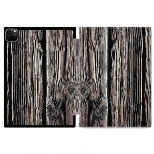 Housse Smart Cover pour Ipad 11 Pro 2020 Texture Bois