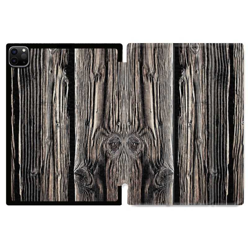 Housse Smart Cover pour Ipad 11 Pro 2020 Texture Bois