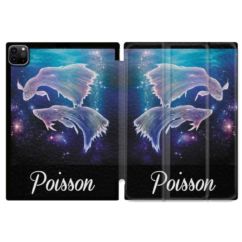 Housse Smart Cover pour Ipad 11 Pro 2020 Signe Zodiaque 2 Poisson