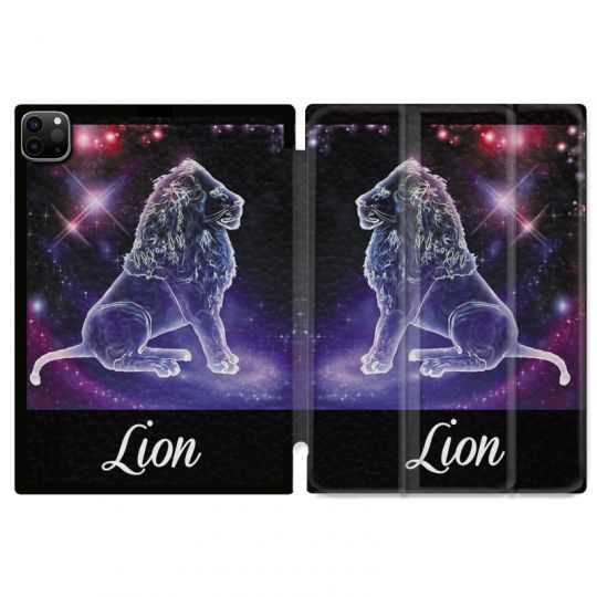 Housse Smart Cover pour Ipad 11 Pro 2020 Signe Zodiaque 2 Lion