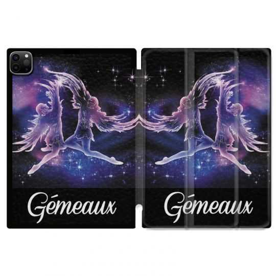 Housse Smart Cover pour Ipad 11 Pro 2020 Signe Zodiaque 2 Gémeaux