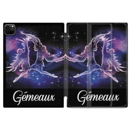 Housse Smart Cover pour Ipad 11 Pro 2020 Signe Zodiaque 2 Gémeaux