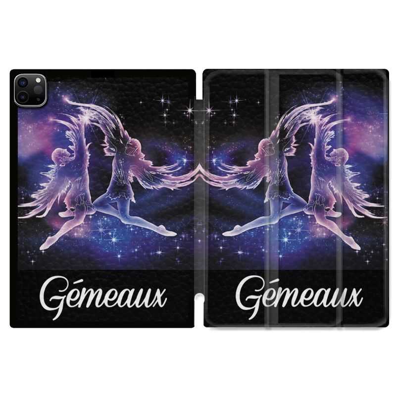 Housse Smart Cover pour Ipad 11 Pro 2020 Signe Zodiaque 2 Gémeaux