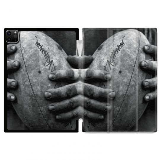 Housse Smart Cover pour Ipad 11 Pro 2020 Rugby Ballon Vintage