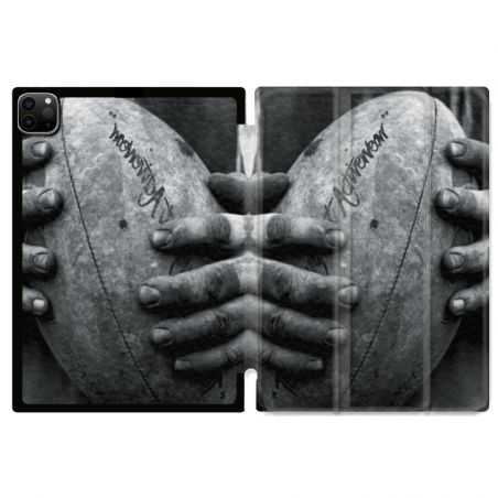 Housse Smart Cover pour Ipad 11 Pro 2020 Rugby Ballon Vintage