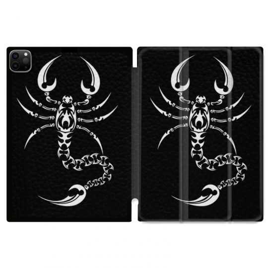 Housse Smart Cover pour Ipad 11 Pro 2020 Scorpion Noir