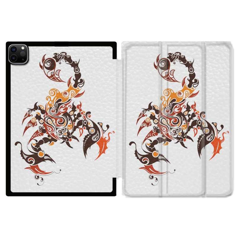 Housse Smart Cover pour Ipad 11 Pro 2020 Scorpion Blanc