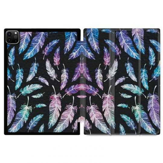 Housse Smart Cover pour Ipad 11 Pro 2020 Psychedelic Plume
