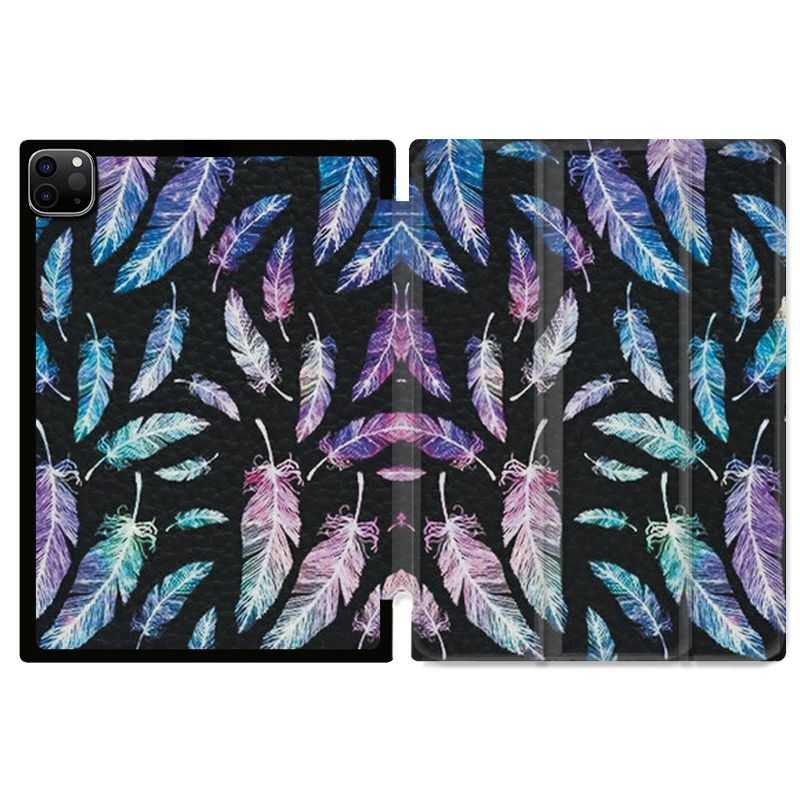 Housse Smart Cover pour Ipad 11 Pro 2020 Psychedelic Plume