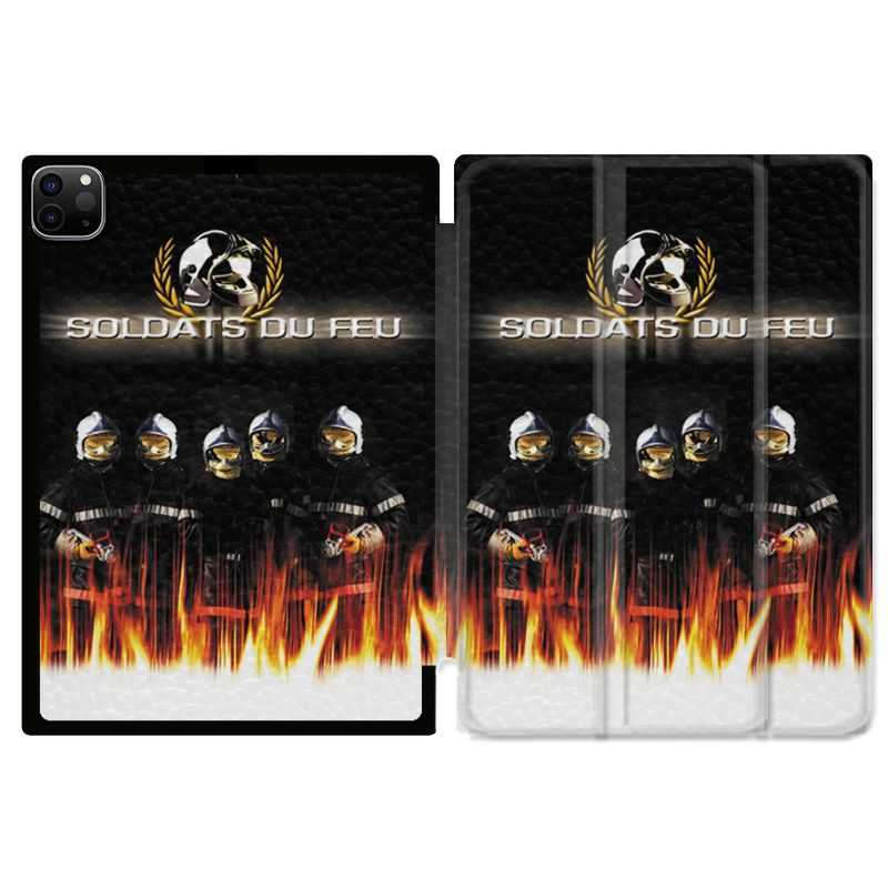 Housse Smart Cover pour Ipad 11 Pro 2020 Pompier Soldat