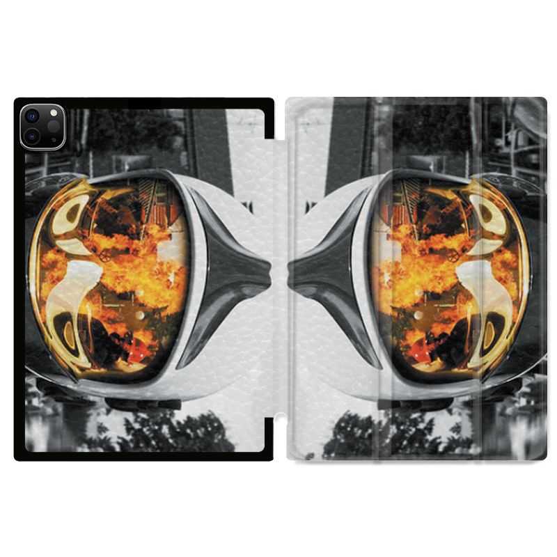 Housse Smart Cover pour Ipad 11 Pro 2020 Pompier Casque Feu