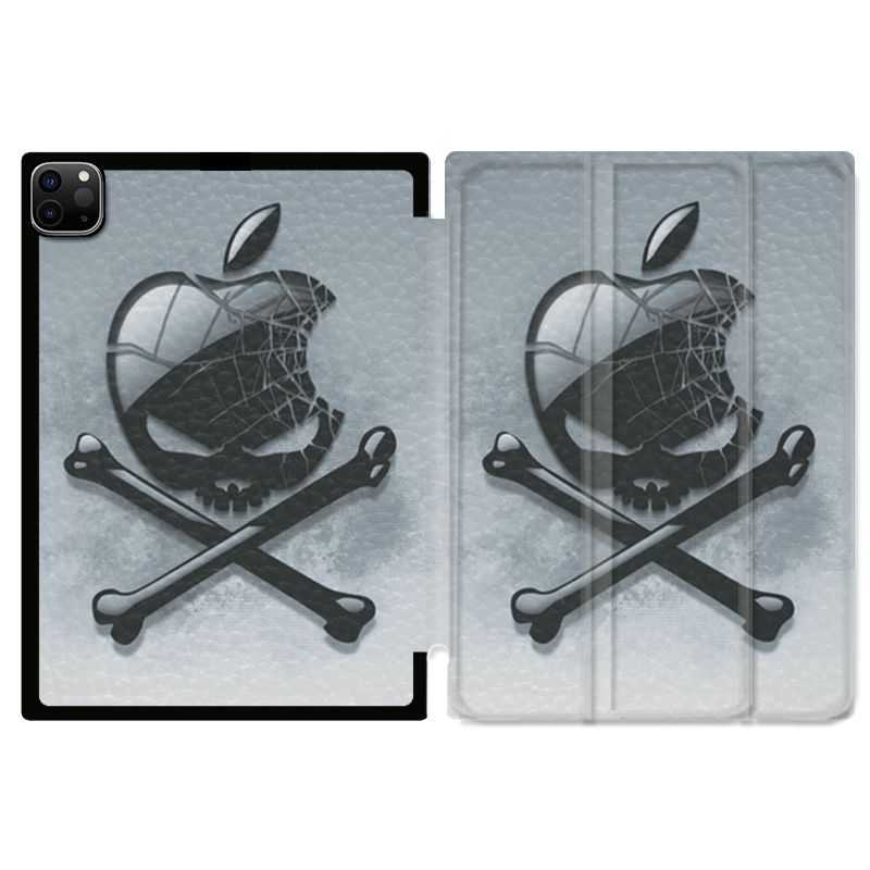 Housse Smart Cover pour Ipad 11 Pro 2020 Pomme Tete Mort