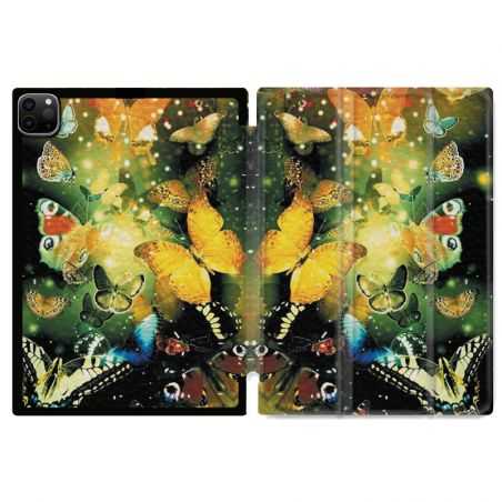 Housse Smart Cover pour Ipad 11 Pro 2020 Papillon Jaune