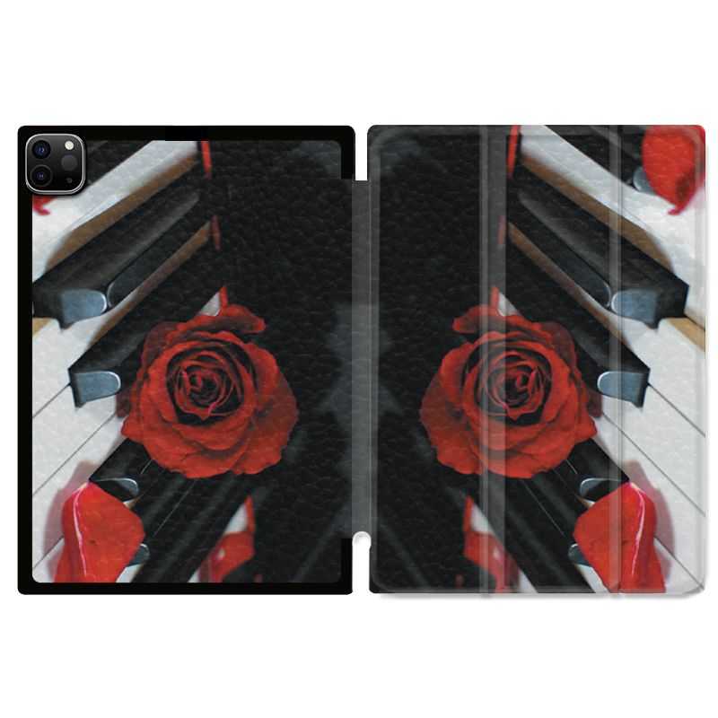 Housse Smart Cover pour Ipad 11 Pro 2020 Musique Rose Piano