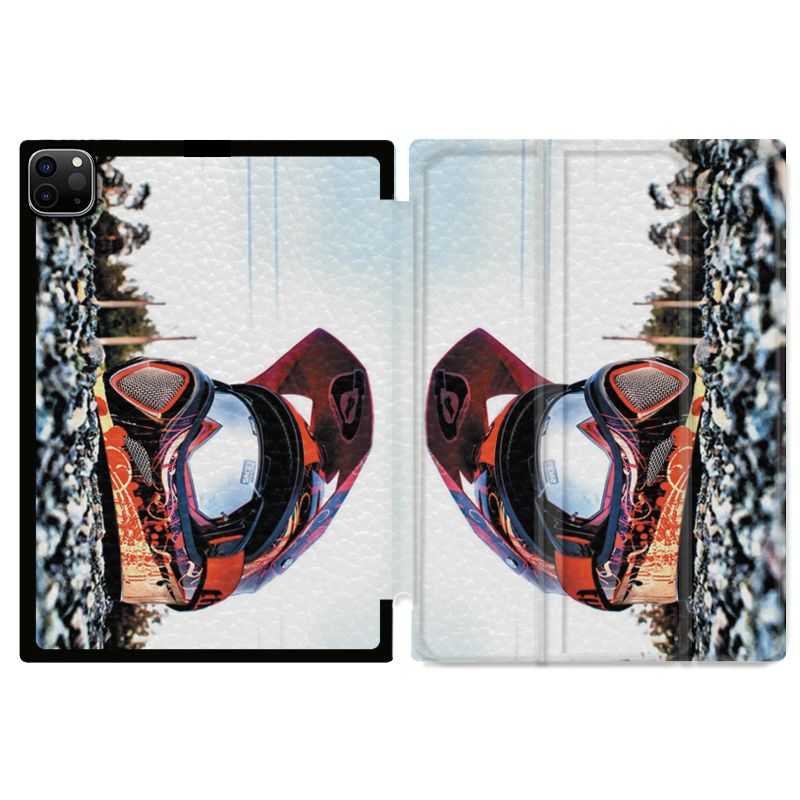Housse Smart Cover pour Ipad 11 Pro 2020 Moto Casque Cross
