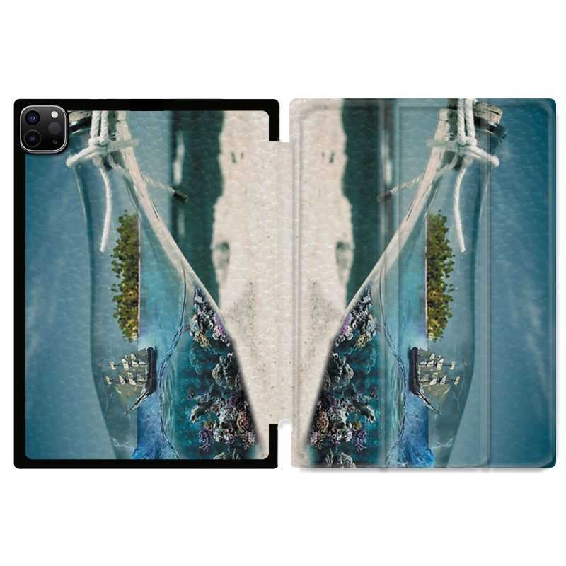 Housse Smart Cover pour Ipad 11 Pro 2020 Mer Bouteille