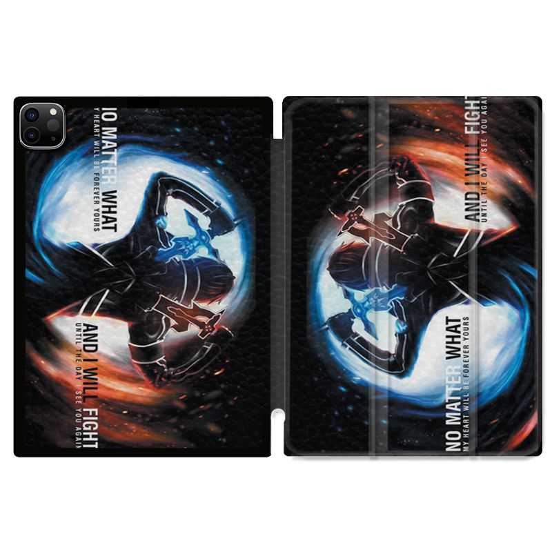 Housse Smart Cover pour Ipad 11 Pro 2020 Manga SAO sword Art Online Fight